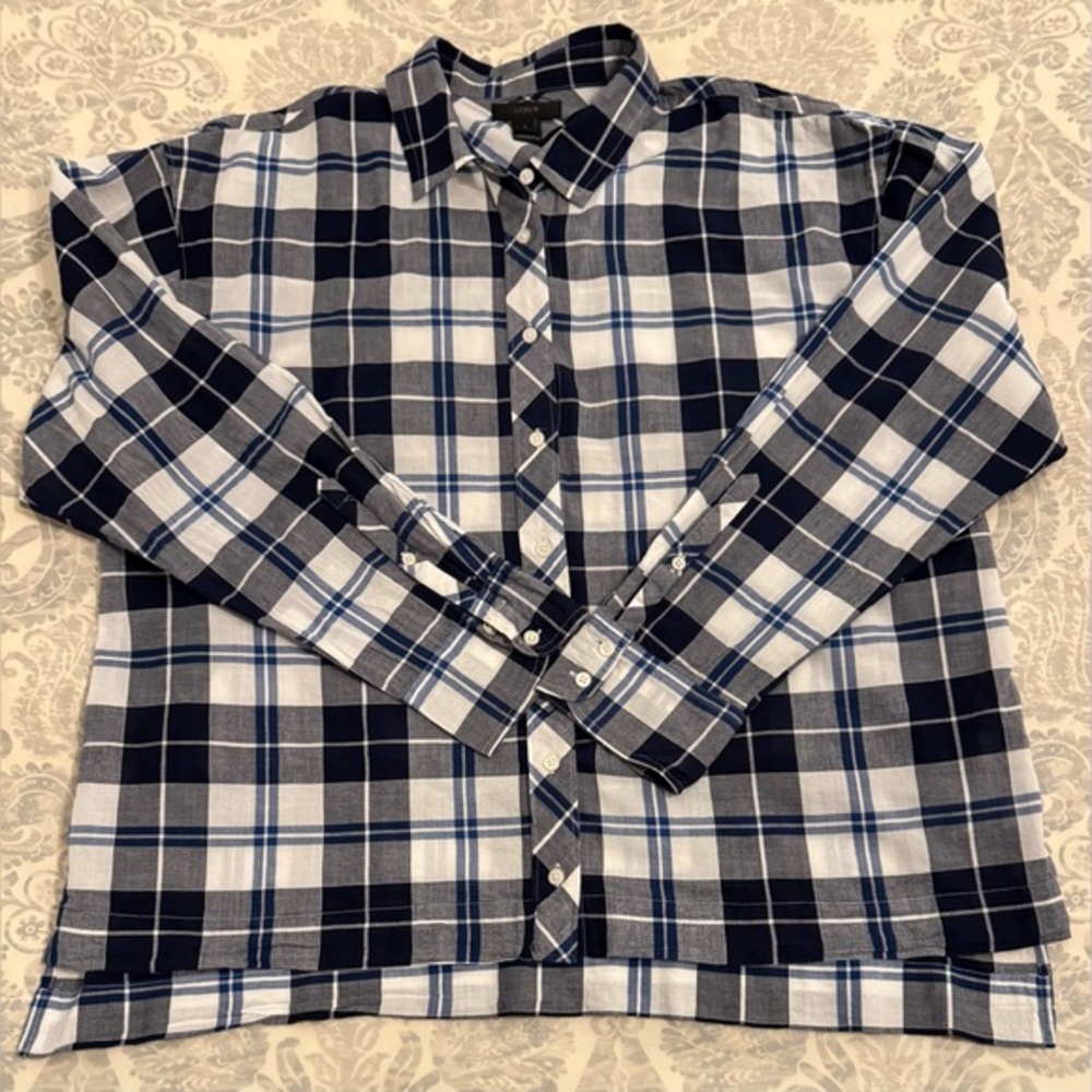 EUC J.Crew Plaid Shirt (L)